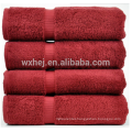 china wholesale 600 gram 100% Cotton 4 Piece Bath Towel, cranberry